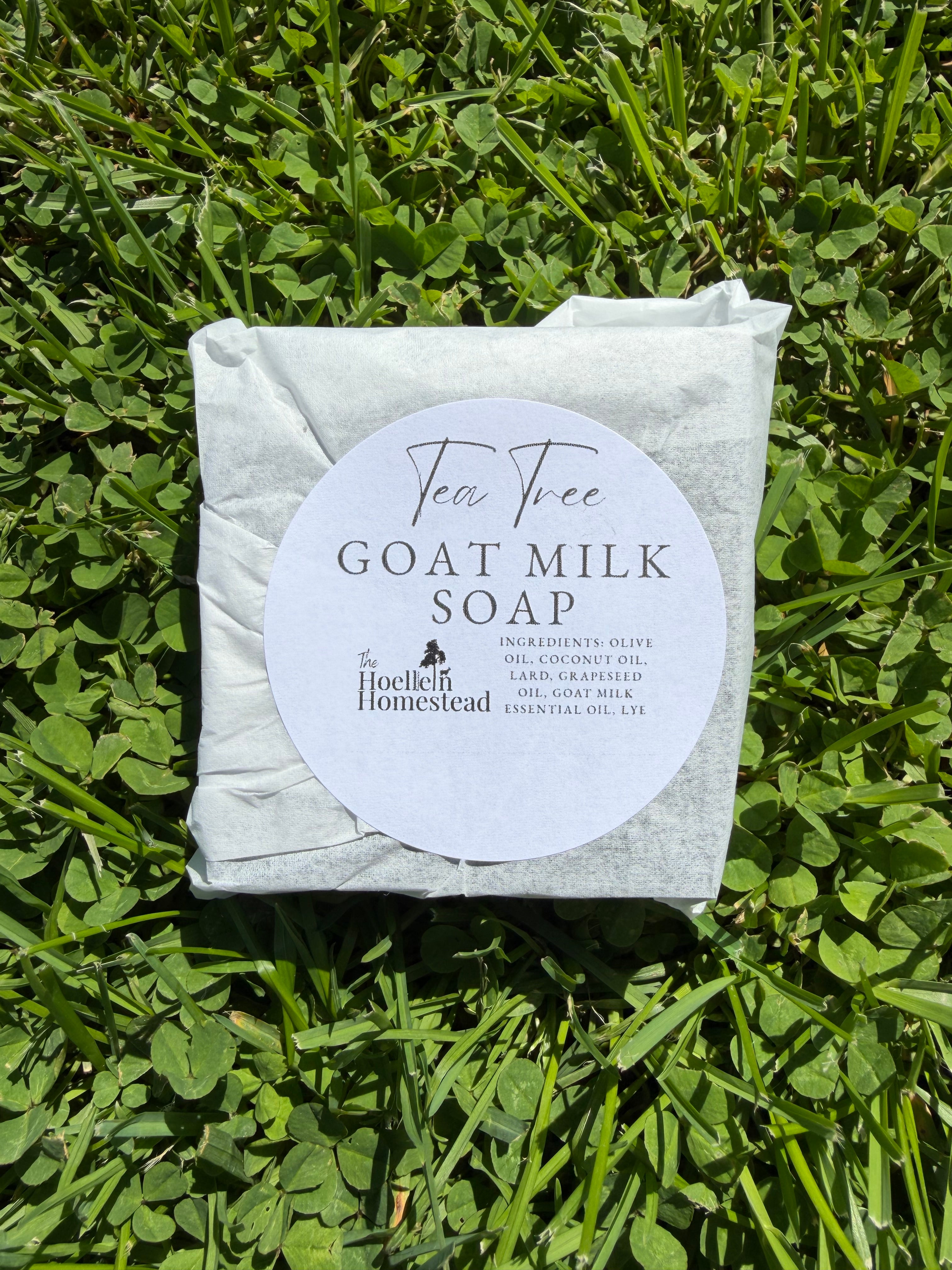 Tea Tree Charcoal Goat Milk Soap for Acne-Prone Skin